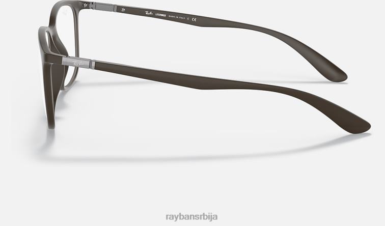 Ray-Ban рб7199 оптицс P0HP1975 наочаре мат браон мушкарци