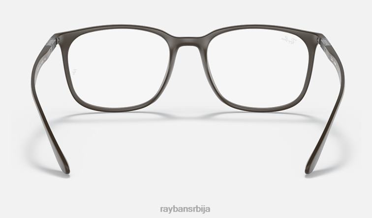 Ray-Ban рб7199 оптицс P0HP1975 наочаре мат браон мушкарци
