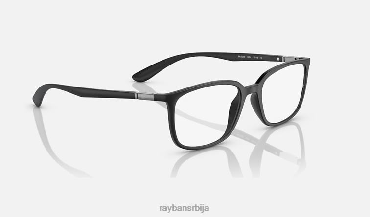 Ray-Ban рб7208 оптицс P0HP2187 наочаре мат црна мушкарци