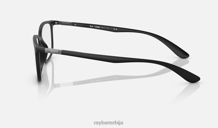 Ray-Ban рб7208 оптицс P0HP2187 наочаре мат црна мушкарци