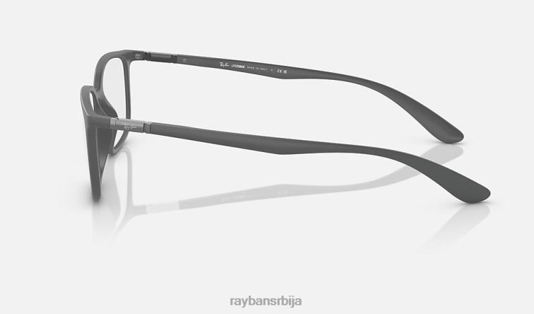 Ray-Ban рб7208 оптицс P0HP2189 наочаре мат сива мушкарци