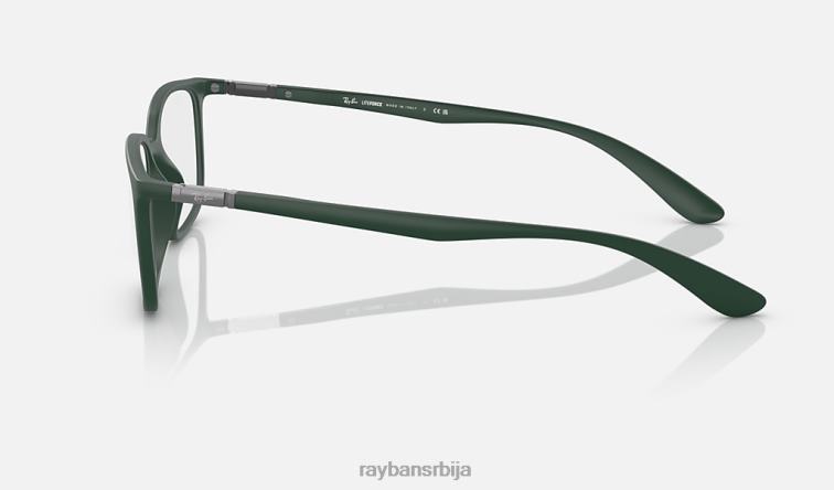 Ray-Ban рб7208 оптицс P0HP2190 наочаре мат зелена мушкарци