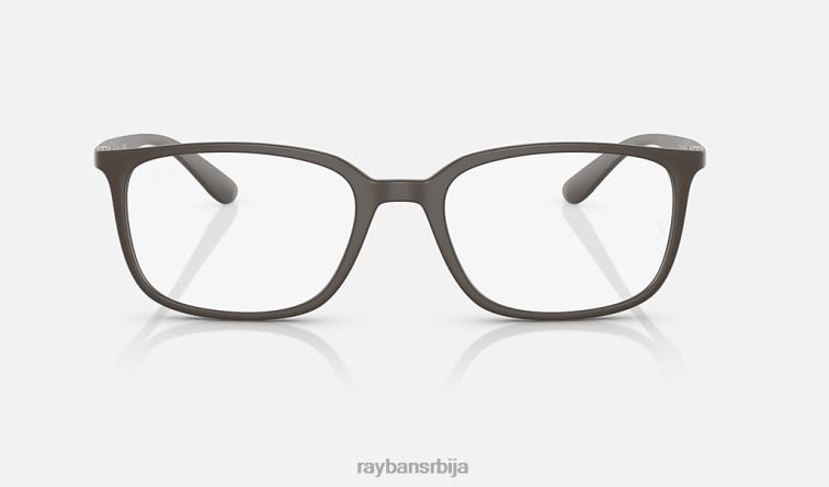 Ray-Ban рб7208 оптицс P0HP2191 наочаре мат браон мушкарци