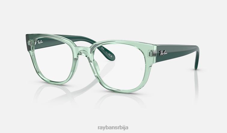Ray-Ban рб7210 оптицс P0HP2174 наочаре углачана провидна зелена мушкарци