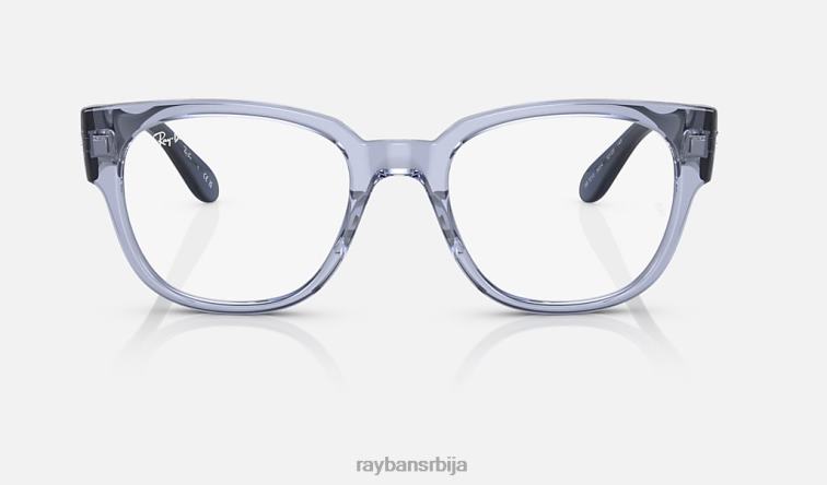 Ray-Ban рб7210 оптицс P0HP2176 наочаре углачана провидна светлољубичаста мушкарци