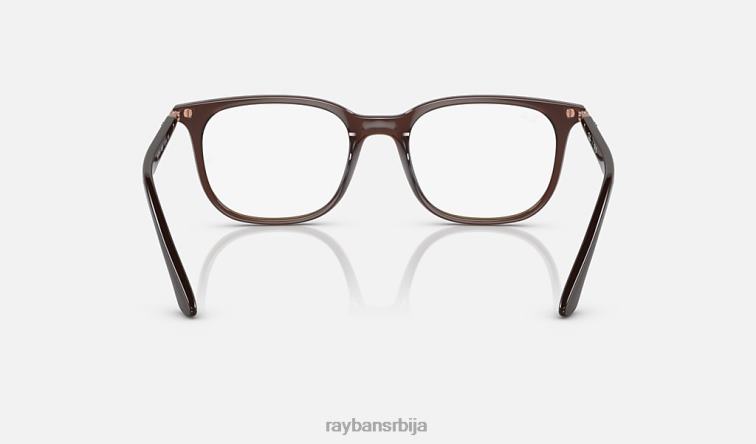 Ray-Ban рб7211 оптицс P0HP2104 наочаре углачан провидно браон мушкарци