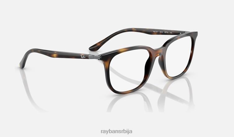 Ray-Ban рб7211 оптицс P0HP2107 наочаре углађена хавана мушкарци