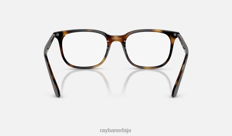 Ray-Ban рб7211 оптицс P0HP2107 наочаре углађена хавана мушкарци