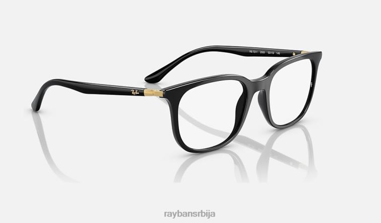 Ray-Ban рб7211 оптицс P0HP2108 наочаре углачана црна мушкарци