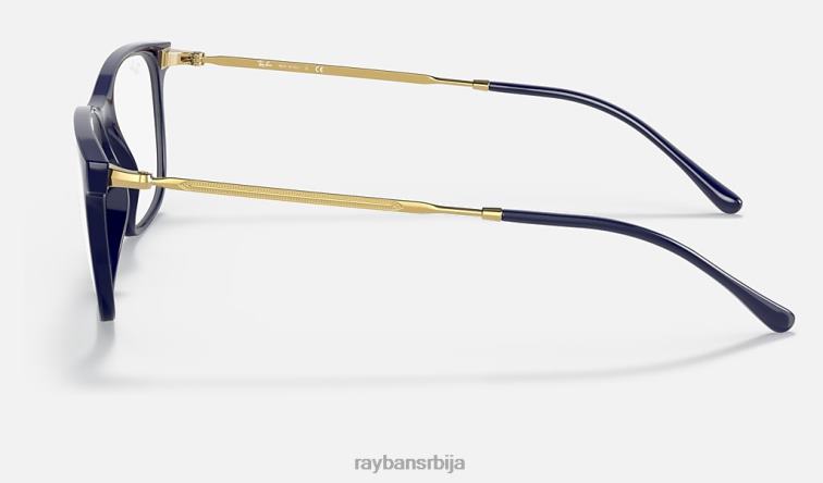 Ray-Ban рб7244 оптицс P0HP2433 наочаре углачано плаво мушкарци