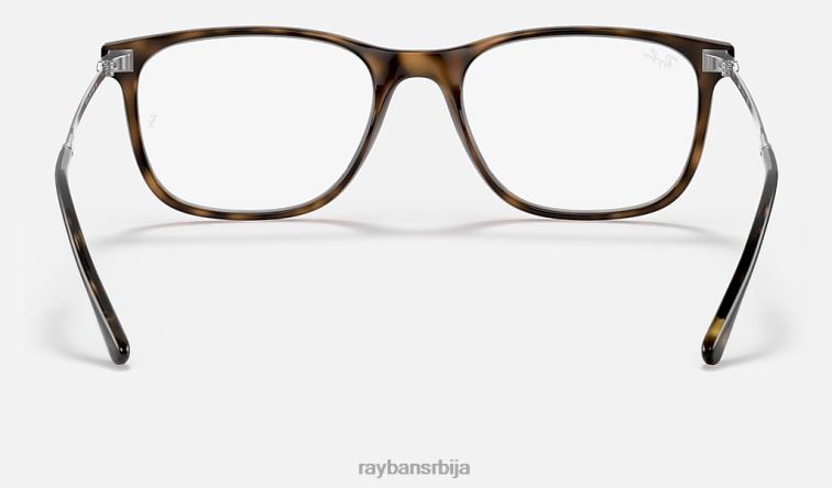 Ray-Ban рб7244 оптицс P0HP2434 наочаре углађена хавана мушкарци