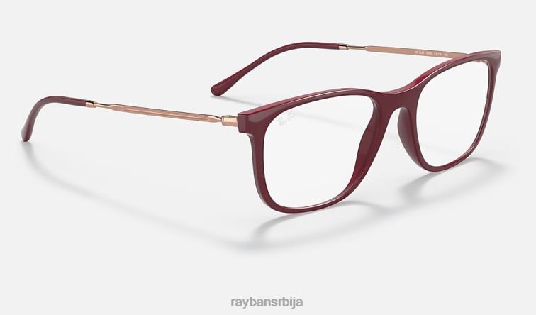 Ray-Ban рб7244 оптицс P0HP2435 наочаре углачана црвена трешња мушкарци