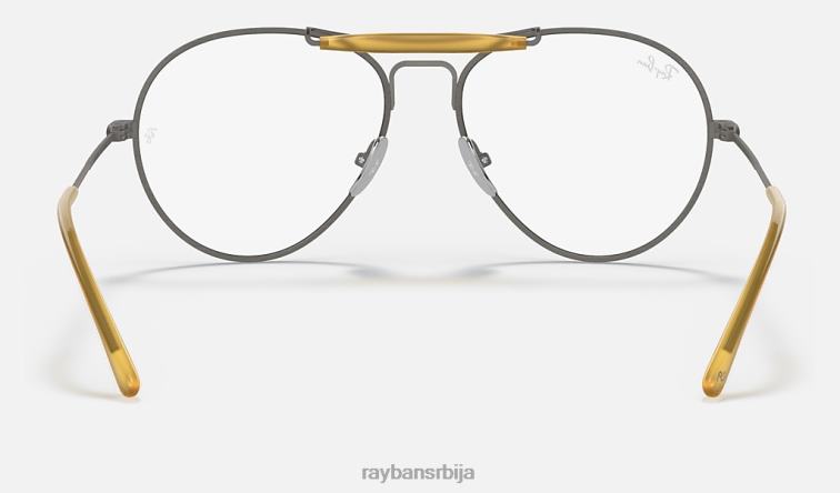 Ray-Ban рб8063 титанијумска оптика P0HP1865 наочаре мат сива мушкарци