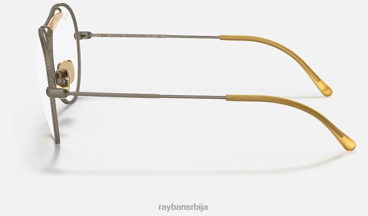 Ray-Ban рб8063 титанијумска оптика P0HP1868 наочаре мат антикно злато мушкарци