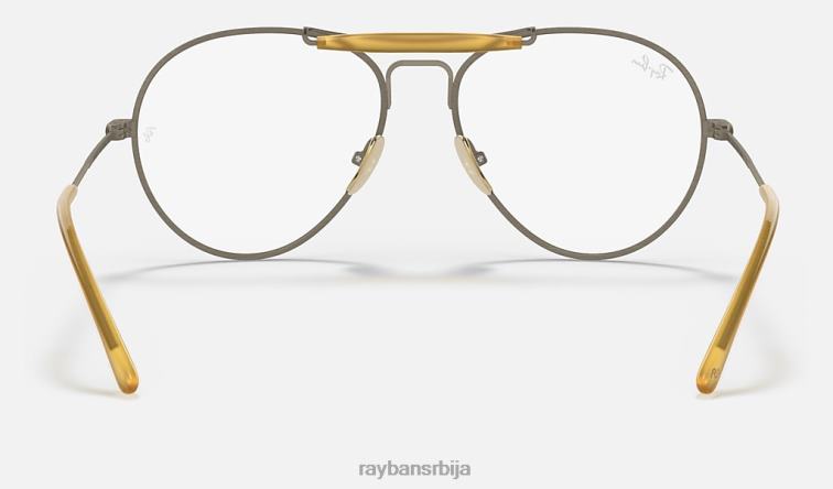 Ray-Ban рб8063 титанијумска оптика P0HP1868 наочаре мат антикно злато мушкарци