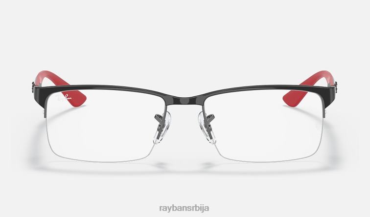 Ray-Ban рб8411 оптицс P0HP2517 наочаре углачана црна мушкарци