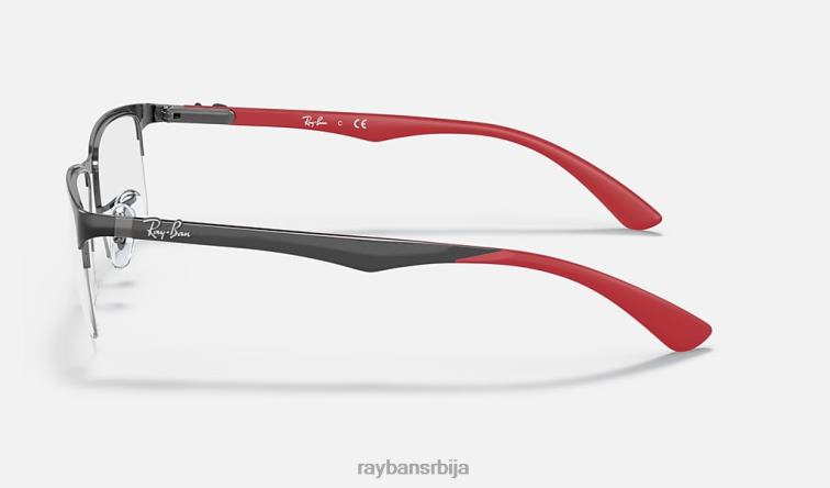 Ray-Ban рб8411 оптицс P0HP2517 наочаре углачана црна мушкарци