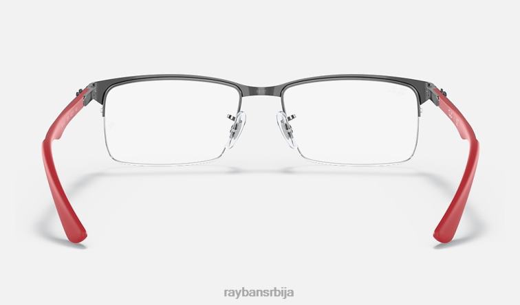 Ray-Ban рб8411 оптицс P0HP2517 наочаре углачана црна мушкарци