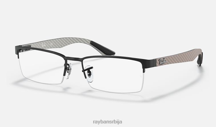 Ray-Ban рб8412 оптицс P0HP2233 наочаре мат црна мушкарци