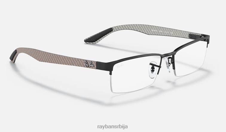 Ray-Ban рб8412 оптицс P0HP2233 наочаре мат црна мушкарци