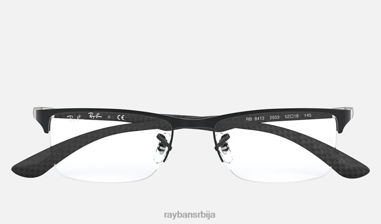 Ray-Ban рб8413 оптицс P0HP2518 наочаре мат црна мушкарци