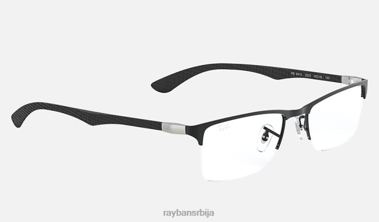 Ray-Ban рб8413 оптицс P0HP2518 наочаре мат црна мушкарци