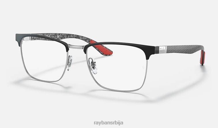 Ray-Ban рб8421 оптицс P0HP2076 наочаре углачано црно на сребру мушкарци