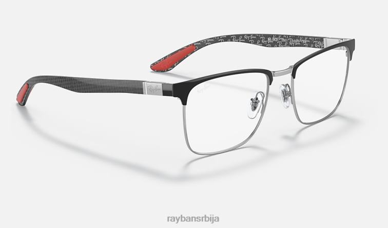 Ray-Ban рб8421 оптицс P0HP2076 наочаре углачано црно на сребру мушкарци