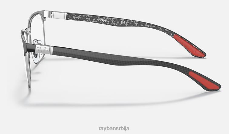 Ray-Ban рб8421 оптицс P0HP2076 наочаре углачано црно на сребру мушкарци