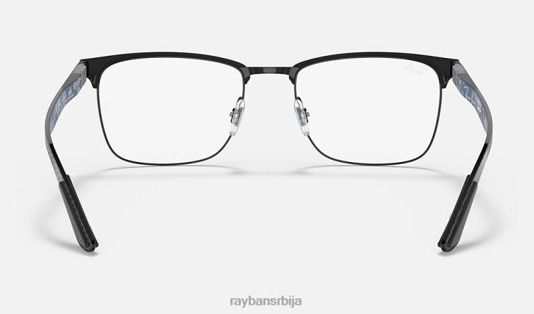 Ray-Ban рб8421 оптицс P0HP2077 наочаре углачана црна мушкарци