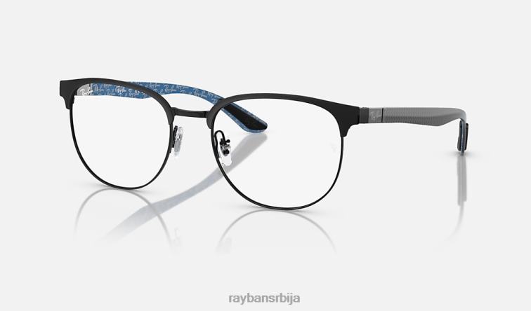 Ray-Ban рб8422 оптицс P0HP1790 наочаре углачана црна мушкарци