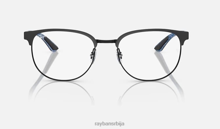 Ray-Ban рб8422 оптицс P0HP1790 наочаре углачана црна мушкарци