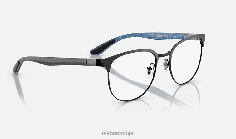 Ray-Ban рб8422 оптицс P0HP1790 наочаре углачана црна мушкарци