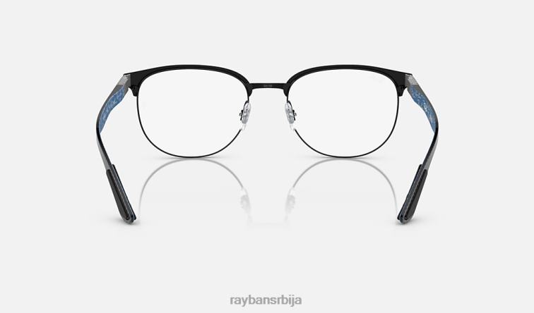 Ray-Ban рб8422 оптицс P0HP1790 наочаре углачана црна мушкарци