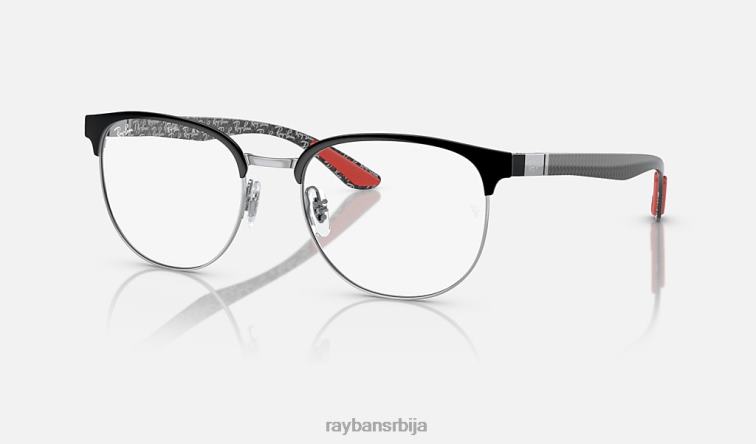 Ray-Ban рб8422 оптицс P0HP1792 наочаре углачано црно на сребру мушкарци