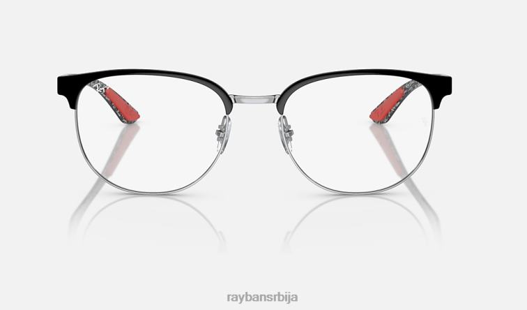 Ray-Ban рб8422 оптицс P0HP1792 наочаре углачано црно на сребру мушкарци