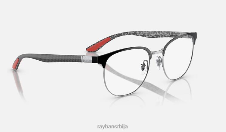 Ray-Ban рб8422 оптицс P0HP1792 наочаре углачано црно на сребру мушкарци