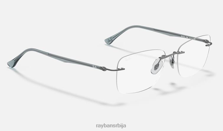Ray-Ban рб8725 оптицс P0HP2495 наочаре мат песак гунметал мушкарци