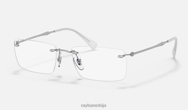 Ray-Ban рб8755 оптицс P0HP2292 наочаре углачано сребро мушкарци