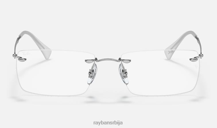 Ray-Ban рб8755 оптицс P0HP2292 наочаре углачано сребро мушкарци