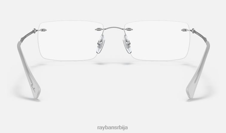 Ray-Ban рб8755 оптицс P0HP2292 наочаре углачано сребро мушкарци