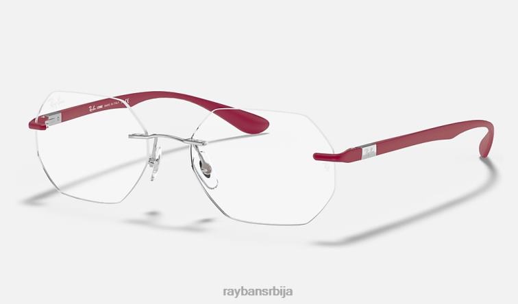 Ray-Ban рб8765 оптицс P0HP2411 наочаре углачано сребро мушкарци