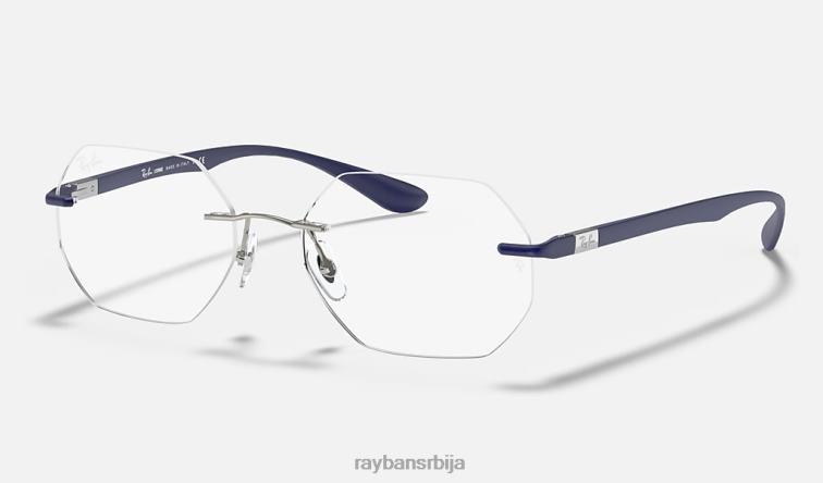 Ray-Ban рб8765 оптицс P0HP2412 наочаре углачано сребро мушкарци