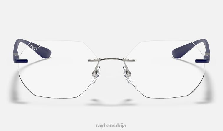 Ray-Ban рб8765 оптицс P0HP2412 наочаре углачано сребро мушкарци