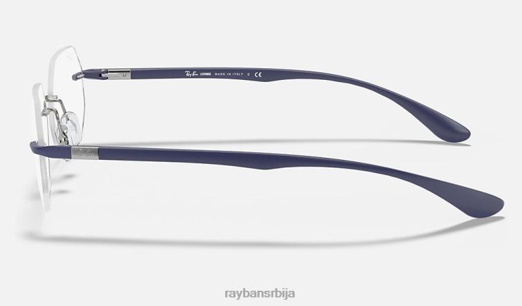 Ray-Ban рб8765 оптицс P0HP2412 наочаре углачано сребро мушкарци