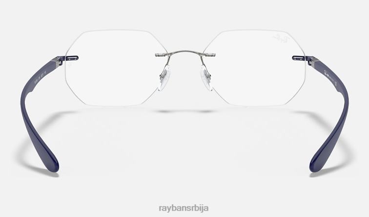 Ray-Ban рб8765 оптицс P0HP2412 наочаре углачано сребро мушкарци