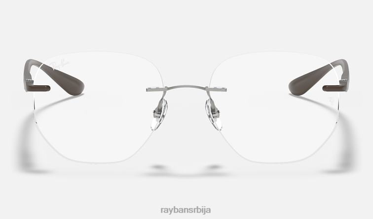 Ray-Ban рб8766 оптицс P0HP2404 наочаре углачан светлосмеђи мушкарци
