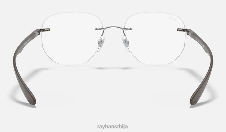 Ray-Ban рб8766 оптицс P0HP2404 наочаре углачан светлосмеђи мушкарци