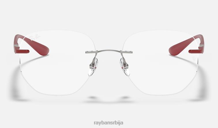 Ray-Ban рб8766 оптицс P0HP2405 наочаре углачано сребро мушкарци