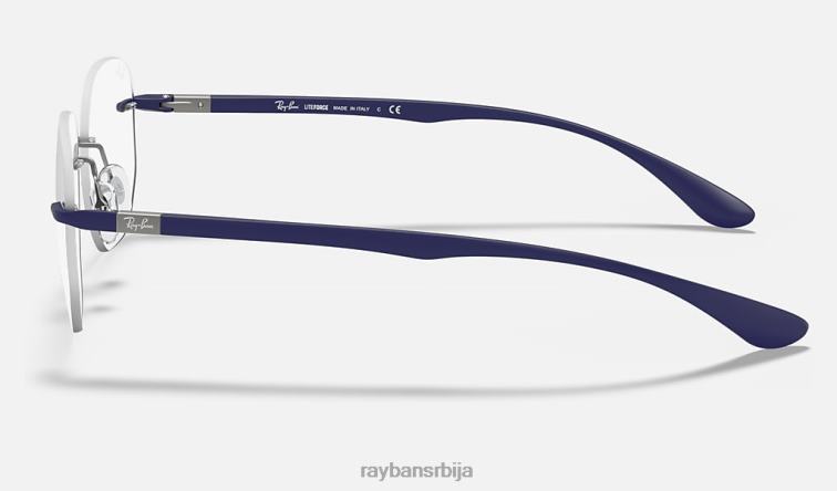 Ray-Ban рб8766 оптицс P0HP2406 наочаре углачано сребро мушкарци